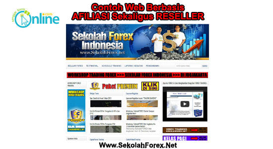 Website Berbasis Affiliasi Sekolah Forex Indonesia